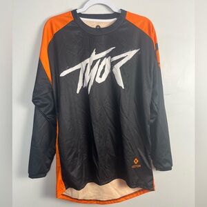 Men’s Thor motorcrossing orange/black/white long sleeve jersey size small